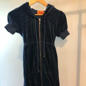Dark Blue Juicy Couture Hoodie Tunic / Short Dress / Jacket